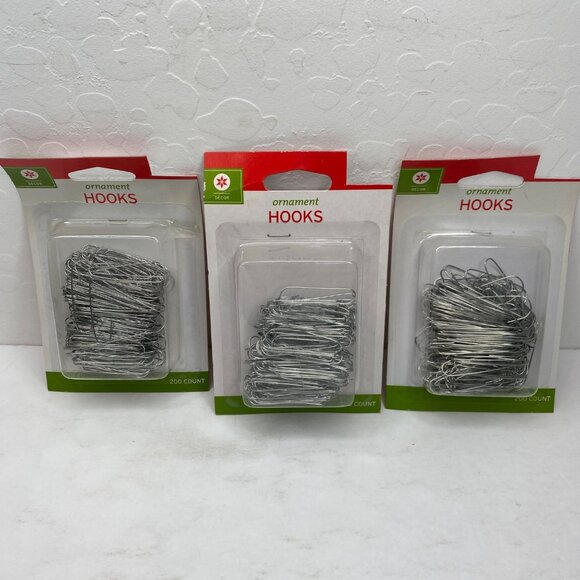 Christmas Ornament Hooks 1.5" Silver 600 Tree Wedding Garden Hangers Craft Decor - Picture 1 of 6